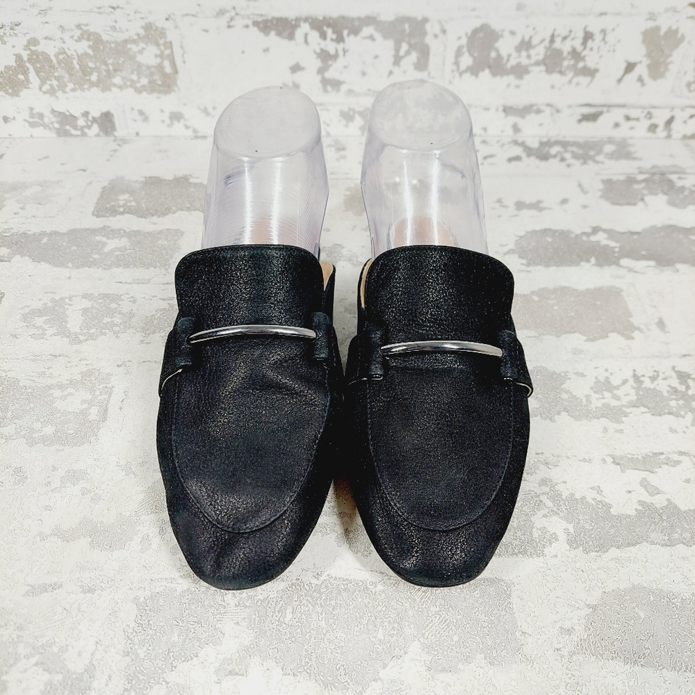 New Linea Paolo Annette Black Loafer Mule F424